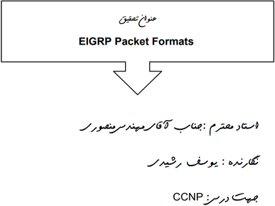 EIGRP Packet Formats